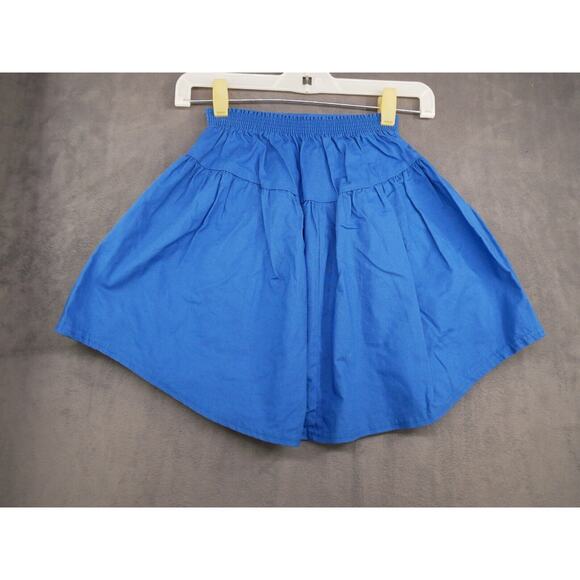 Vintage Pert 'n Perky Girl's Skirt Size 10 Blue Button Decorations Elastic Back - Picture 6 of 6
